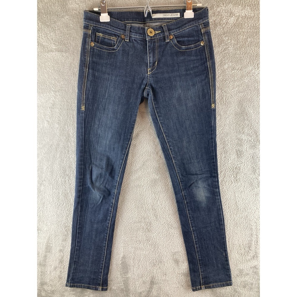 DNKY Jeans Womens Size 5 Low Rise Straight‎ Stretch Denim Blue